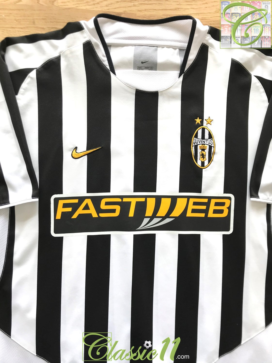 2003/04 Juventus Home Football Shirt Conte #8 (L)