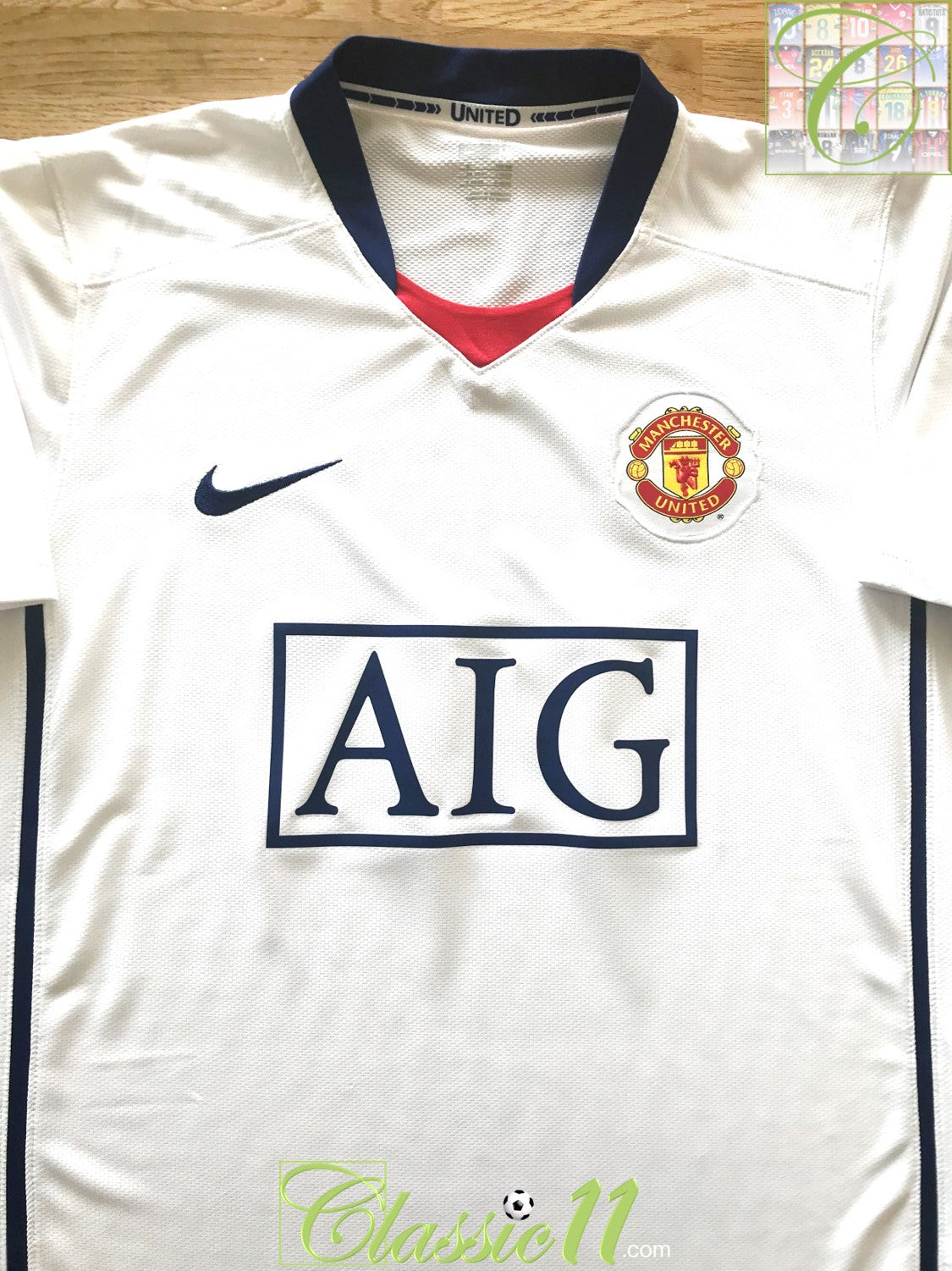 2008/09 Man Utd Away Premier League Football Shirt Evans #23 (M)