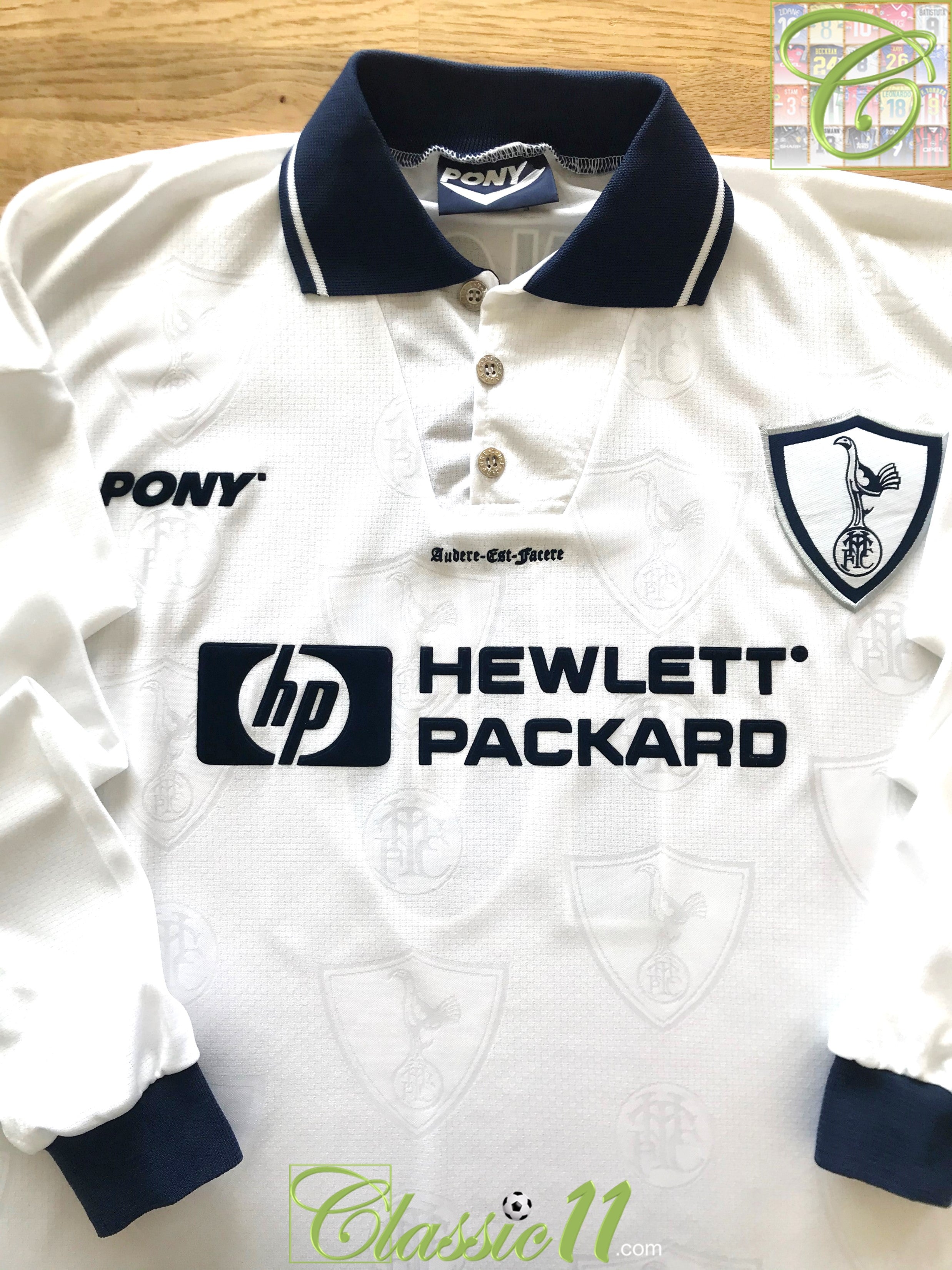 1995/96 Tottenham Home Football Shirt. Sheringham #10 (XXL)