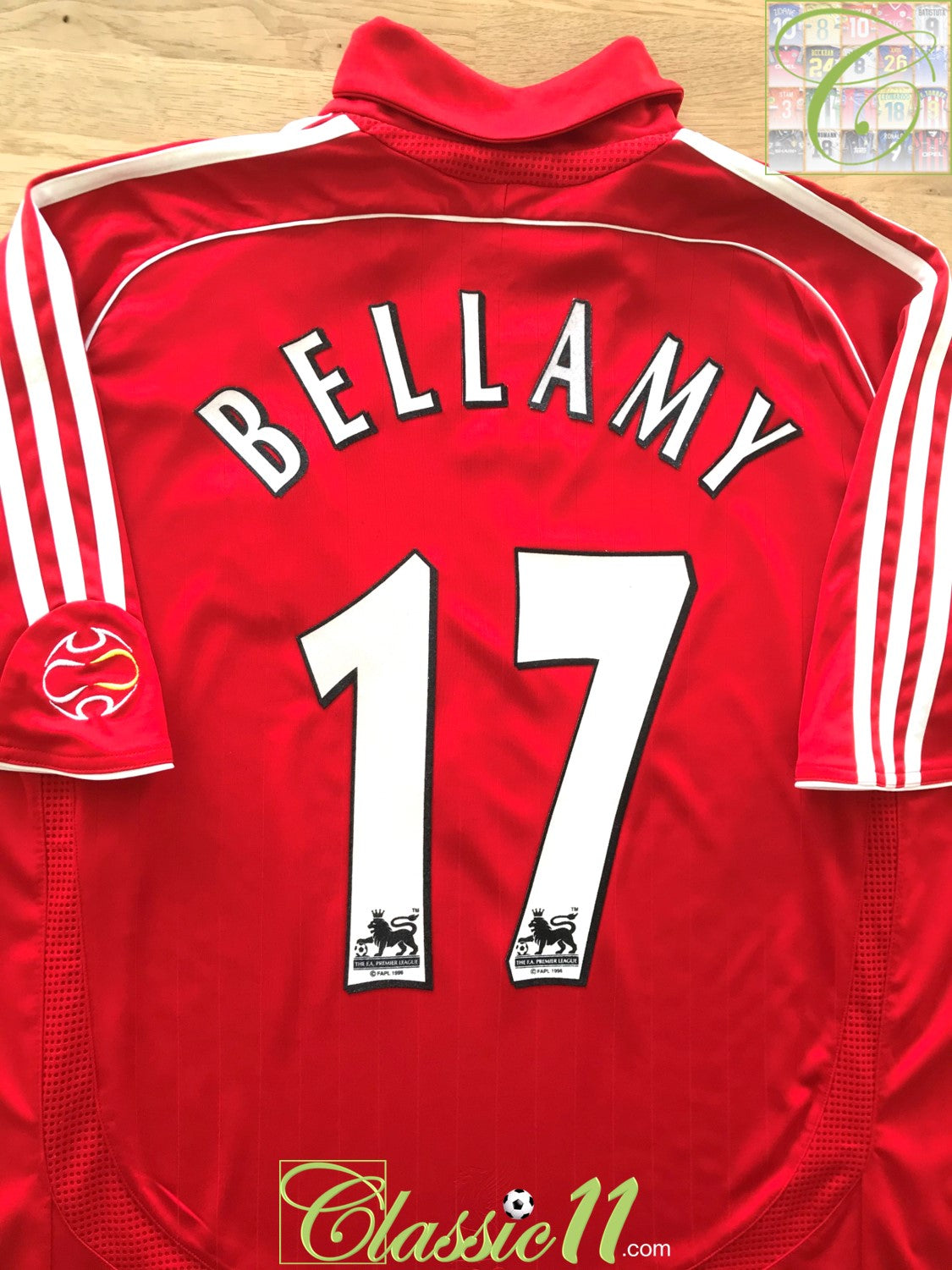 2006/07 Liverpool Home Premier League Football Shirt Bellamy #17 (L)