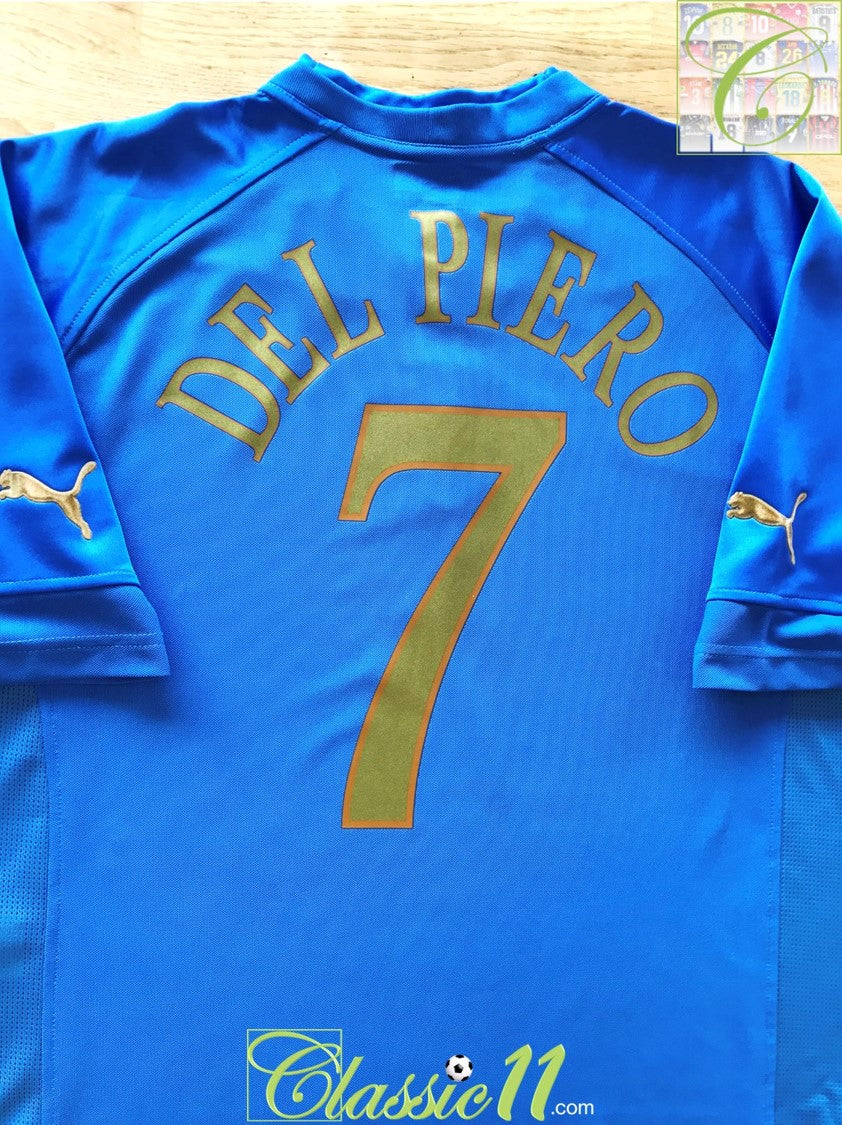 2004/05 Italy Home Football Shirt Del Piero #7 (XL)