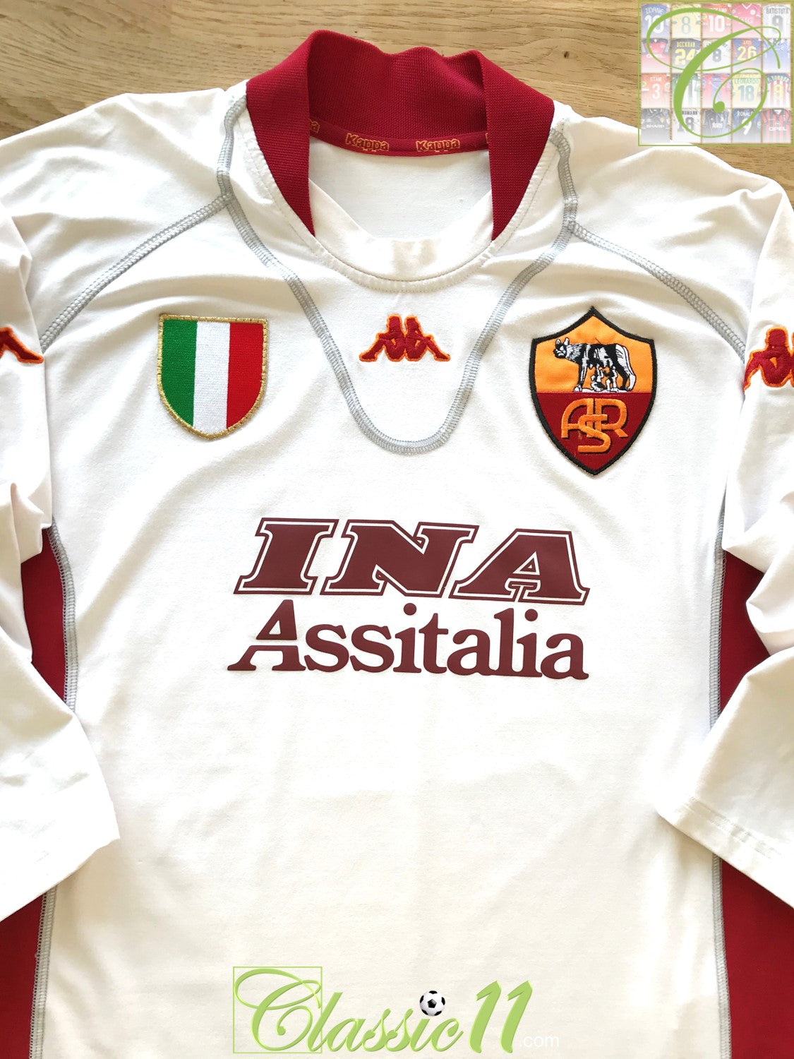 2001/02 Roma Away Football Shirt / Official Soccer Jersey | Football Shirts