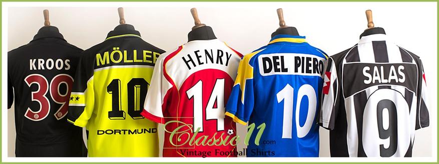 Classic 11 Football Shirts | Original Vintage Jerseys
