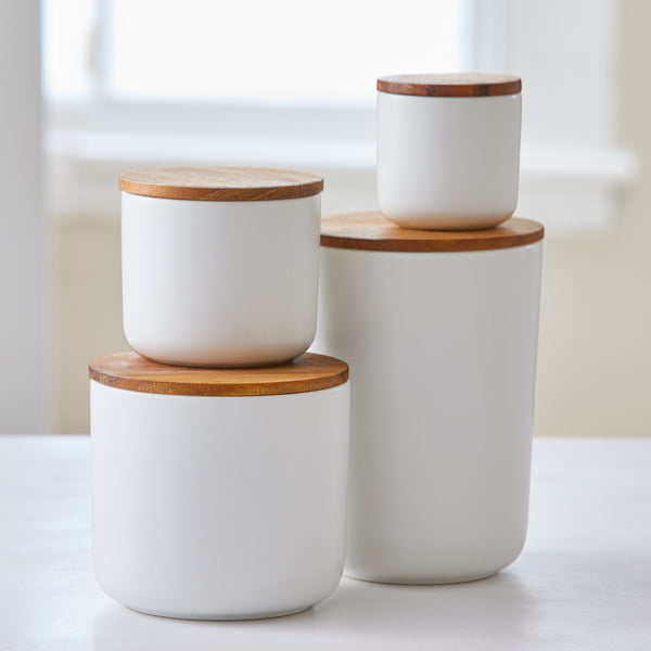 STONEWARE CANISTERS - Privet House Supply