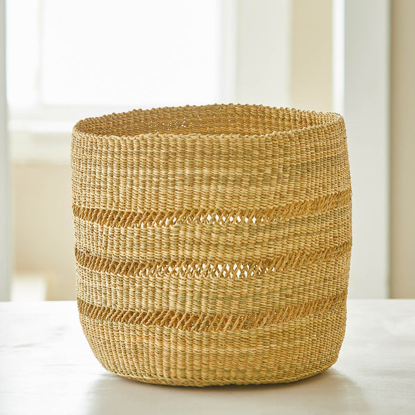 HANDWOVEN GRASS BASKETS - Privet House Supply