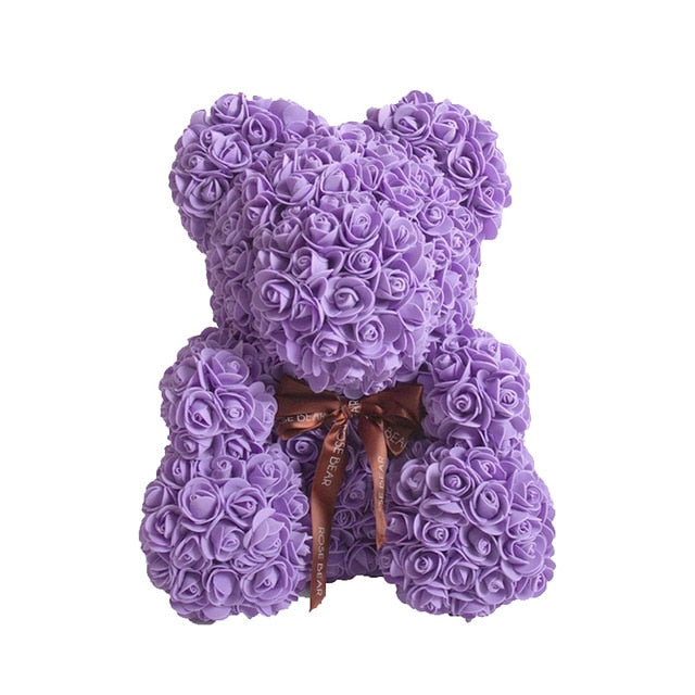 the luxury rose teddy bear