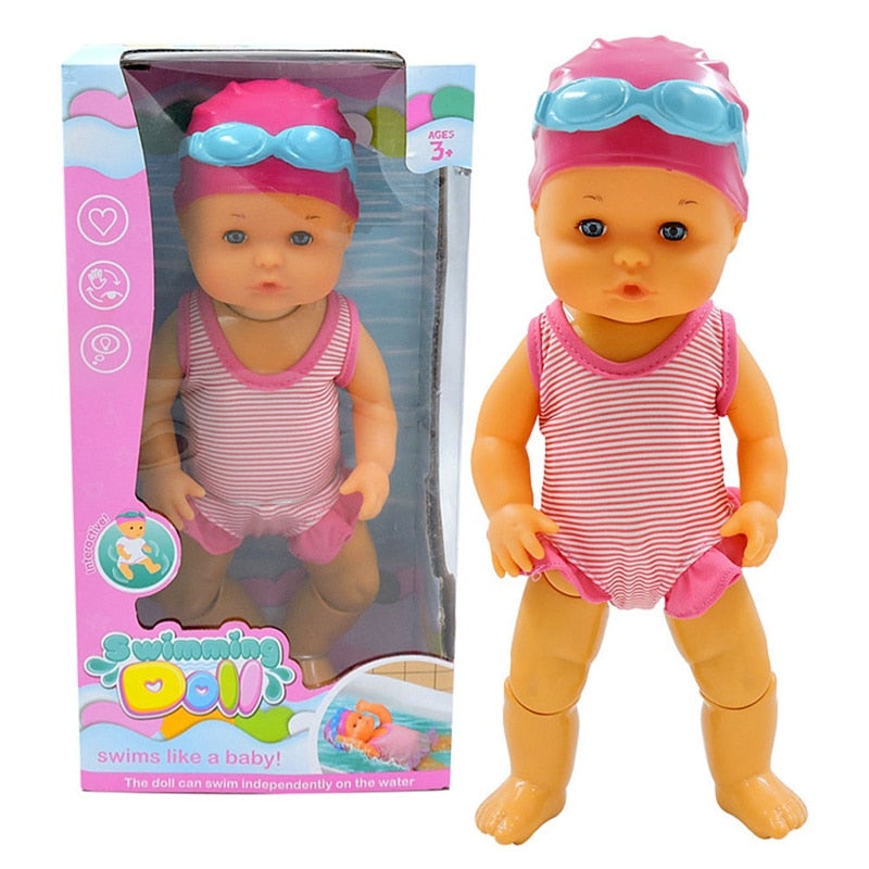 doll that swims in water