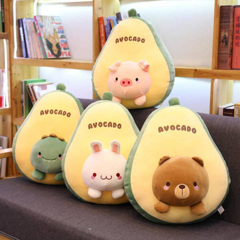 kawaii avocado plush