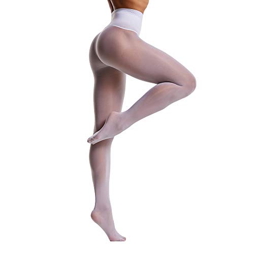 Mila Marutti Thigh High Tights Stockings for Women Pantyhose Black Opaque  Tights Mock Garter Fashion Tights