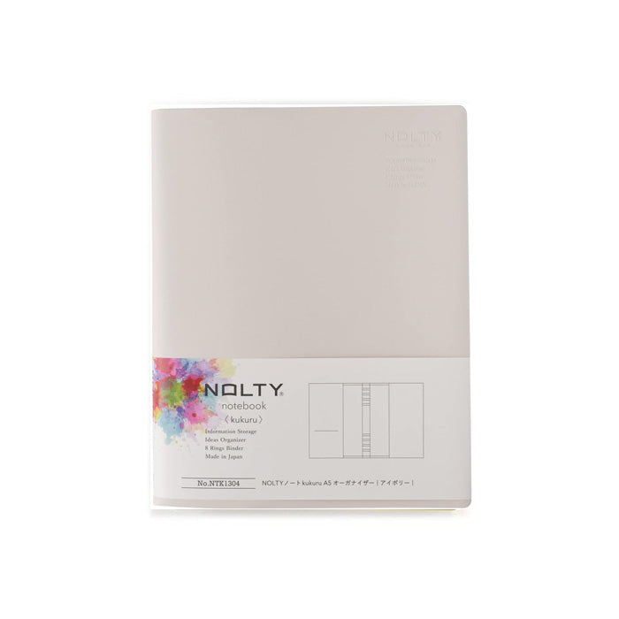 Nolty Kukuru A5 Binder - NTK1304 - Ivory - Paper Plus Cloth