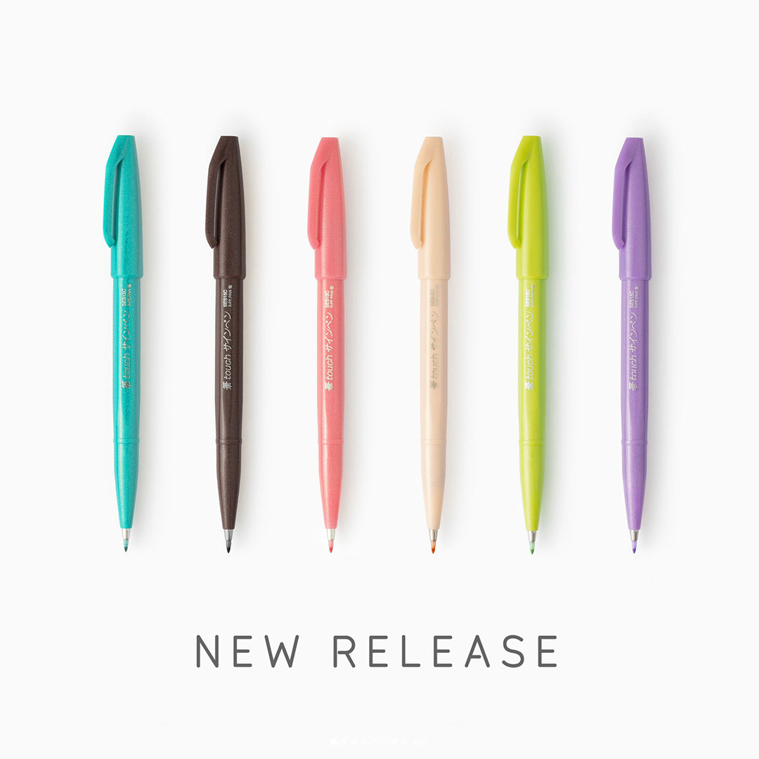 Pen Review: Pentel Fude Touch Brush Sign Pen 2020 Colors (12-Color Set) -  The Well-Appointed Desk