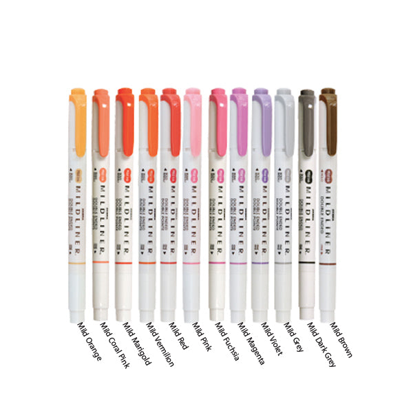 New colors!* Zebra Mildliner Brush Pens for calligraphy and hand