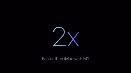 Boasting 2x speed compared to iMac M1