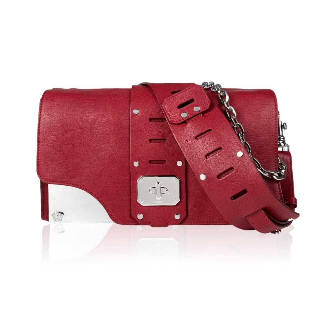 Versace Red Stardust Buckled Bag | Designer Archives