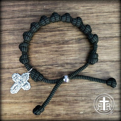 All Knotted Saint Bracelet, Rugged Rosaries®