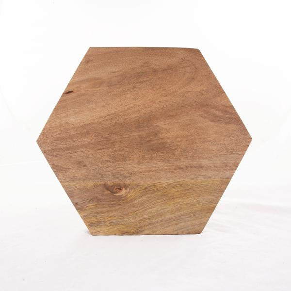 Solid Wood Hexagon Cutting And Serving Board Geometric Decor Trends