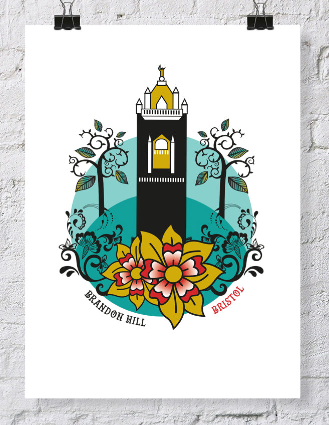 Brandon Hill Cabot Tower Print by Susan Taylor | The Bristol Shop