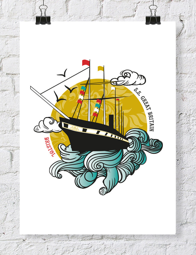 SS Great Britain Art Print