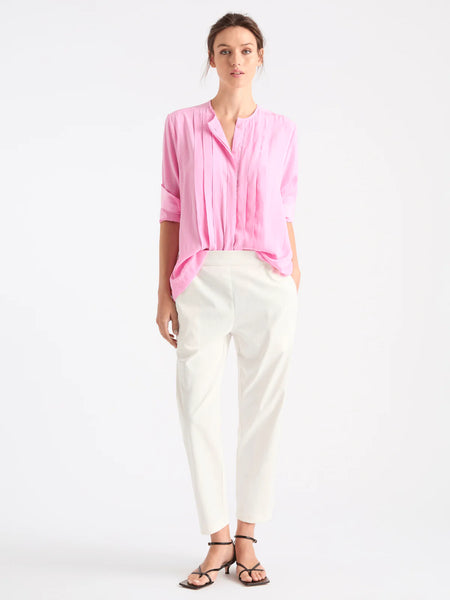 Mela Purdie petal pink knife pleat shirt online Sydney Mela Purdie Stockist online