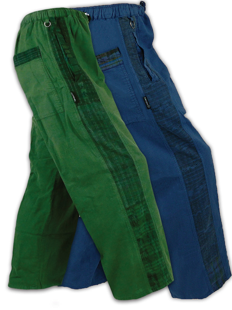 Hand Woven Patchwork Snowboard Pants with Fleece Lining