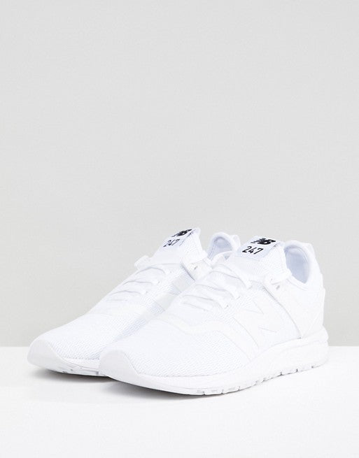 new balance white trainers