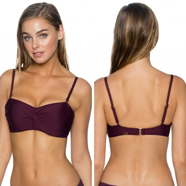 Twist Underwire D-h Cup Bandeau Top