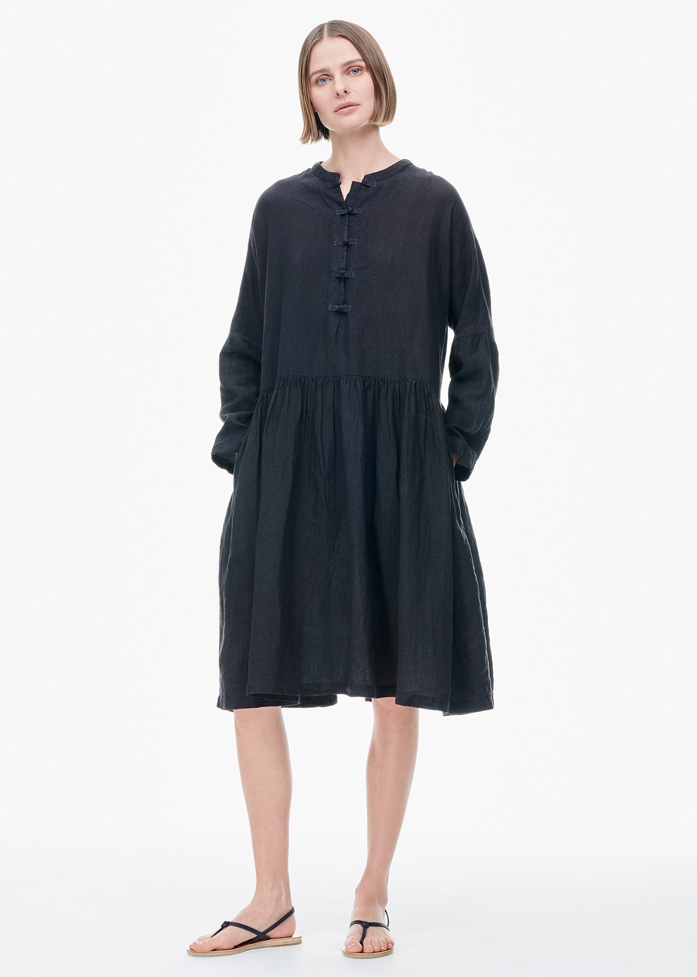 washed linen dress