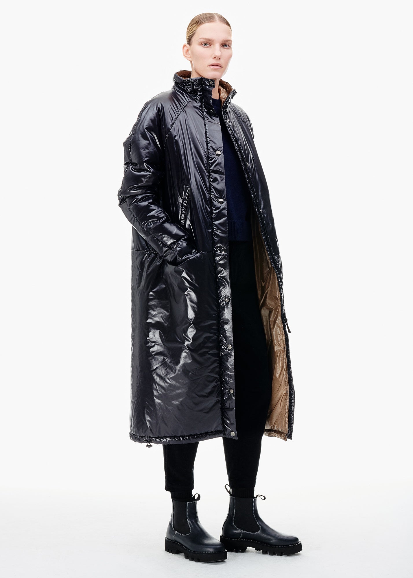 Kassl Editions Long Puffer Coat Black | Tiina The Store