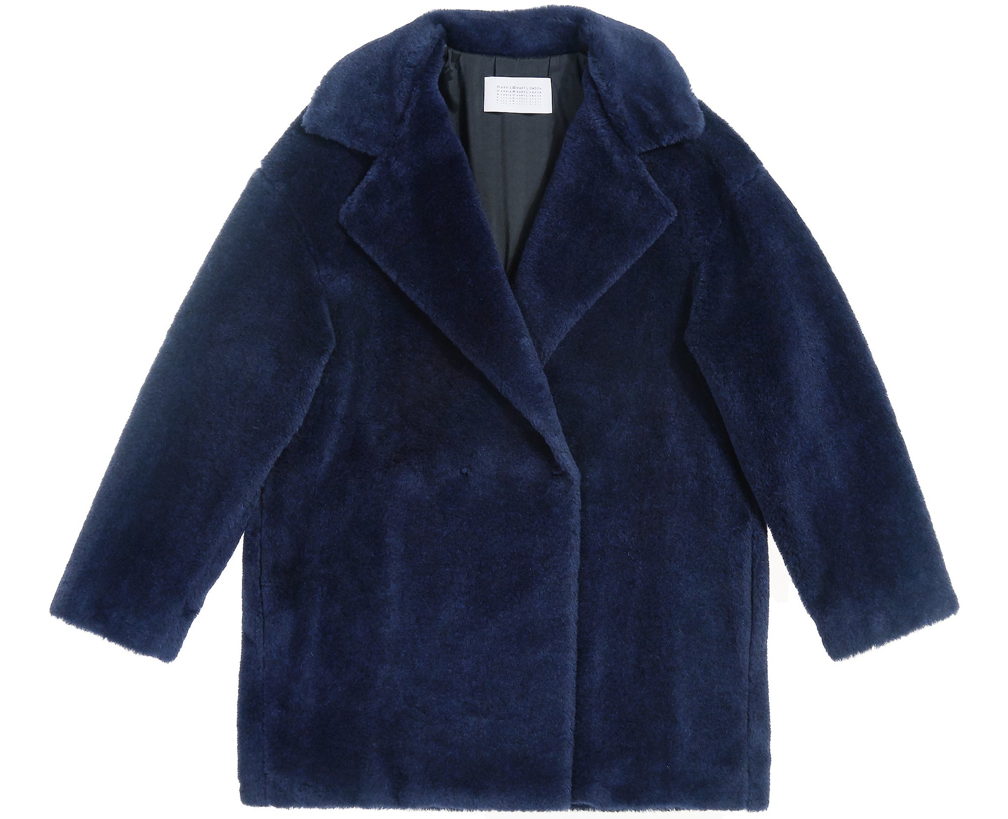 Harris Wharf London Double Breasted Faux Fur Jacket | Tiina The Store