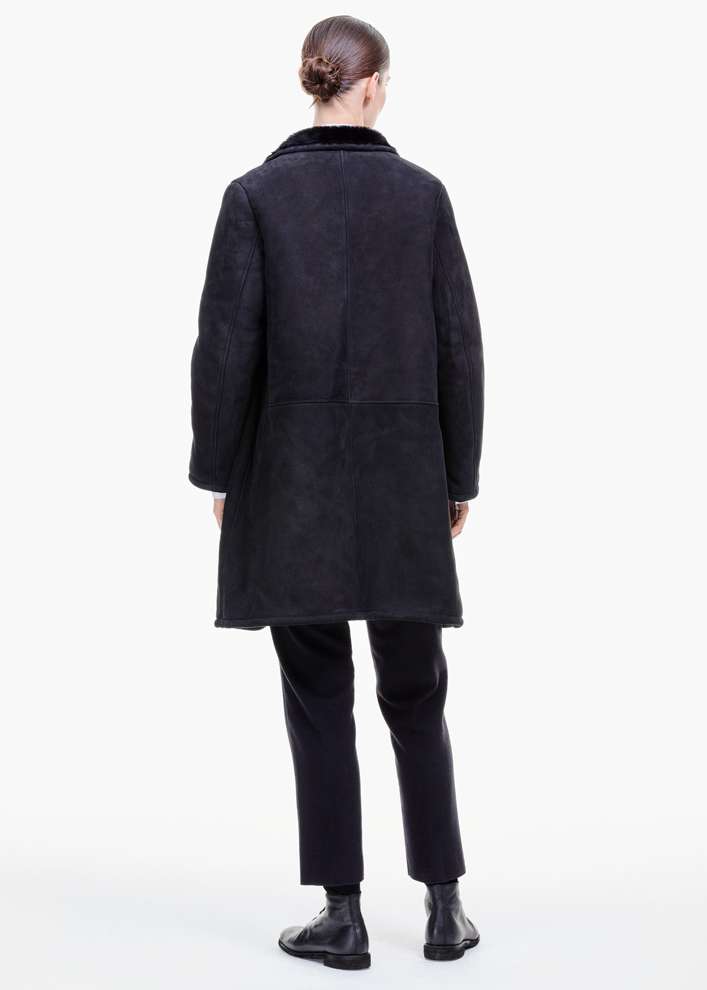 Shearling Coat Black