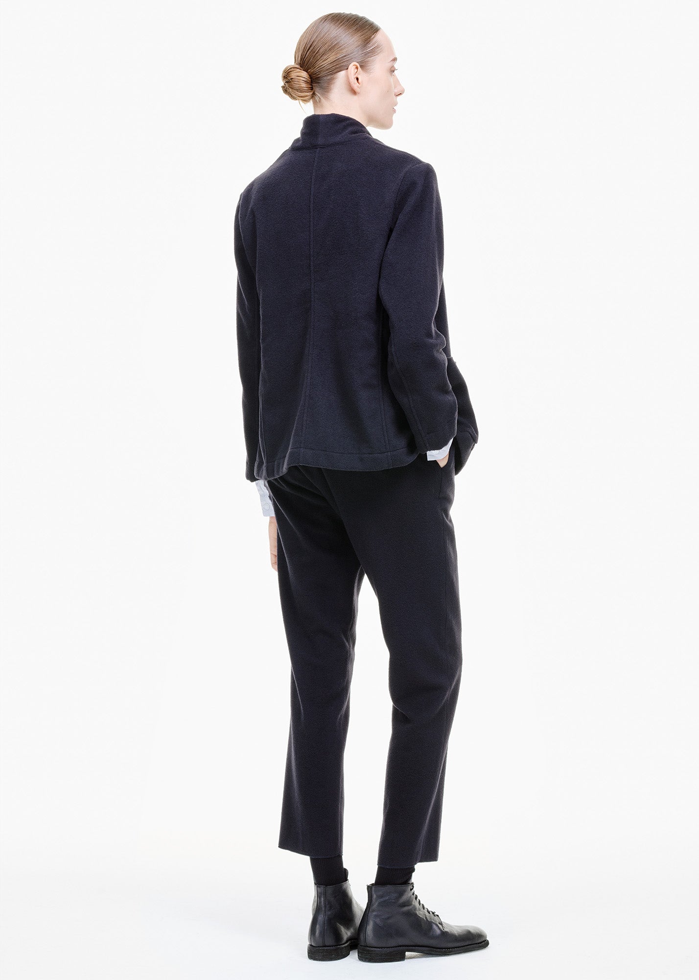 Slim Pull-On Pants Dark Navy Cashmere