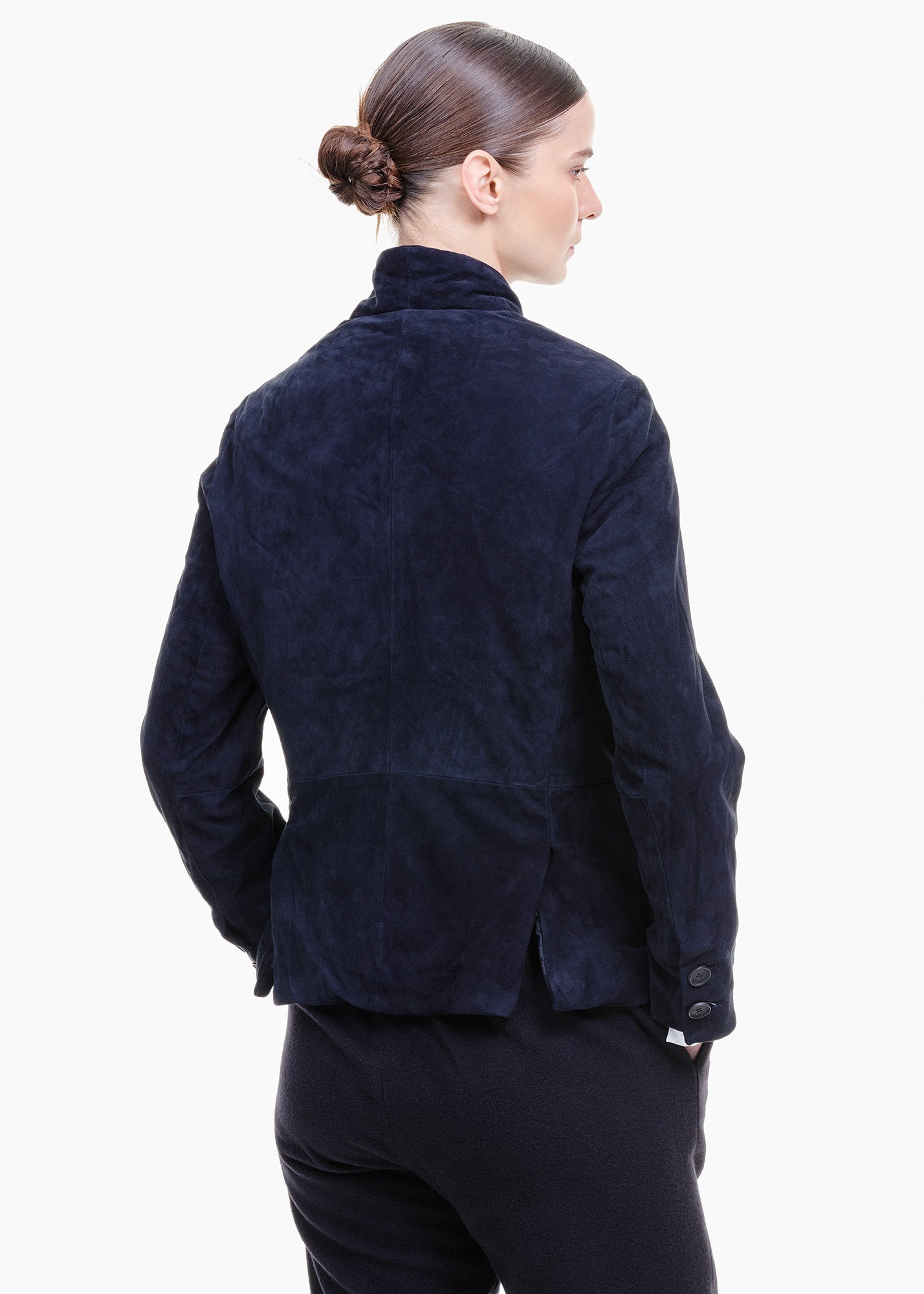 Suede Tyrol Jacket Navy