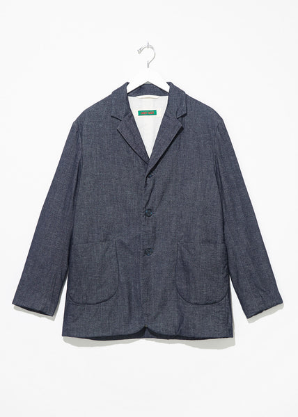 Men's Jak Pat Jacket Indigo - TIINA the STORE