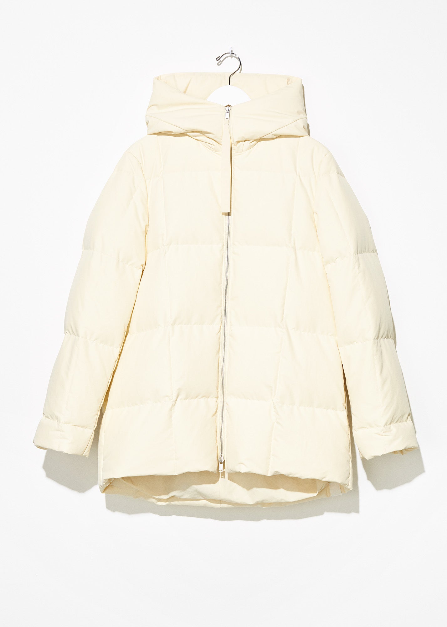 Hooded Down Jacket Cream