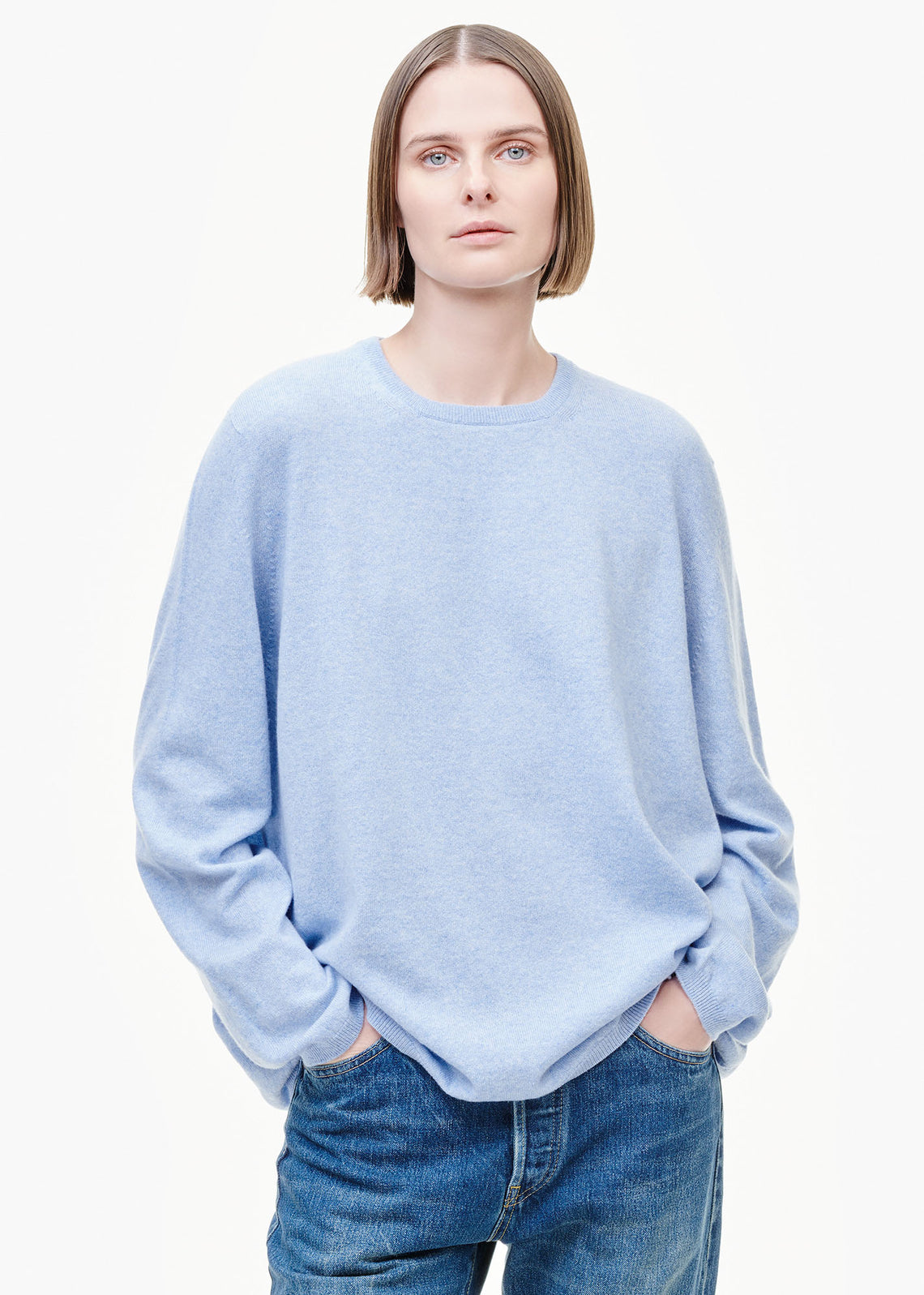 TIINA the STORE Lightweight Oversized Sweater Pale Blue | Tiina The Store