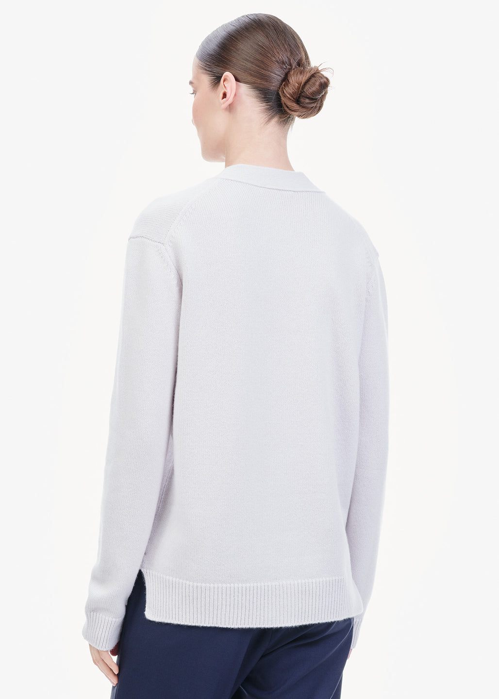 取扱店舗限定アイテム stein 21aw CASHMERE WITH A NECK CARDIGAN