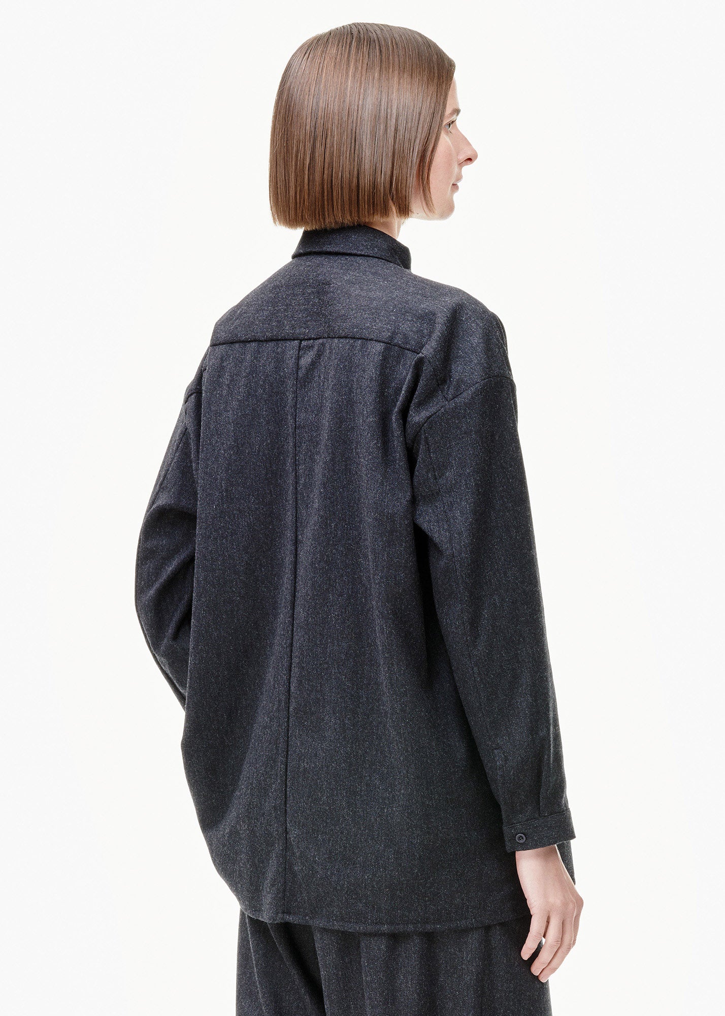 The Draughtsman Shirt Pewter - TIINA the STORE