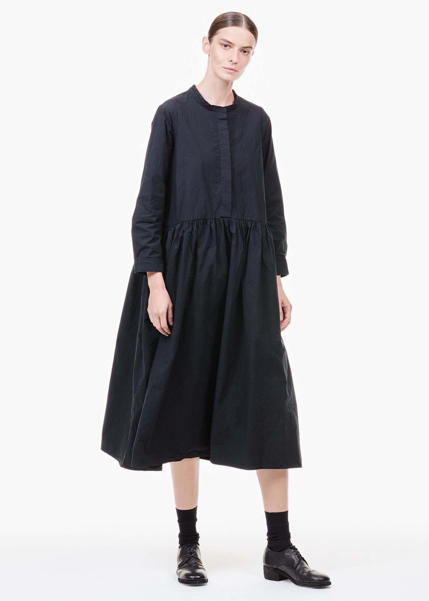 Bergfabel Long Sleeve Farmer Dress Black | Tiina The Store