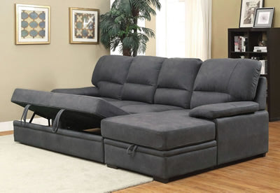 Garo Faux Nubuck Sectional Sleeper