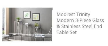 Trinity 3 End Tables Set