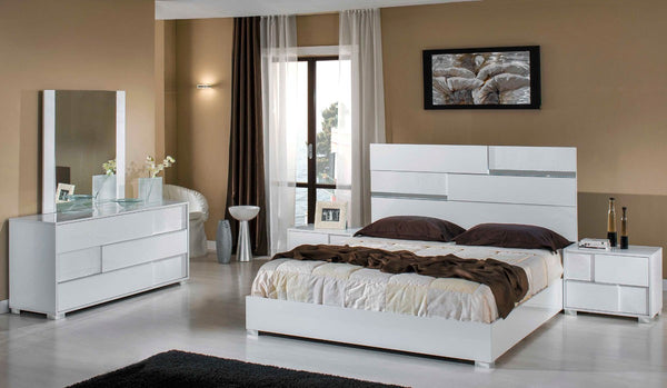 Ancona Italian Modern White Bedroom Set - Queen Size only – Classic 2 ...