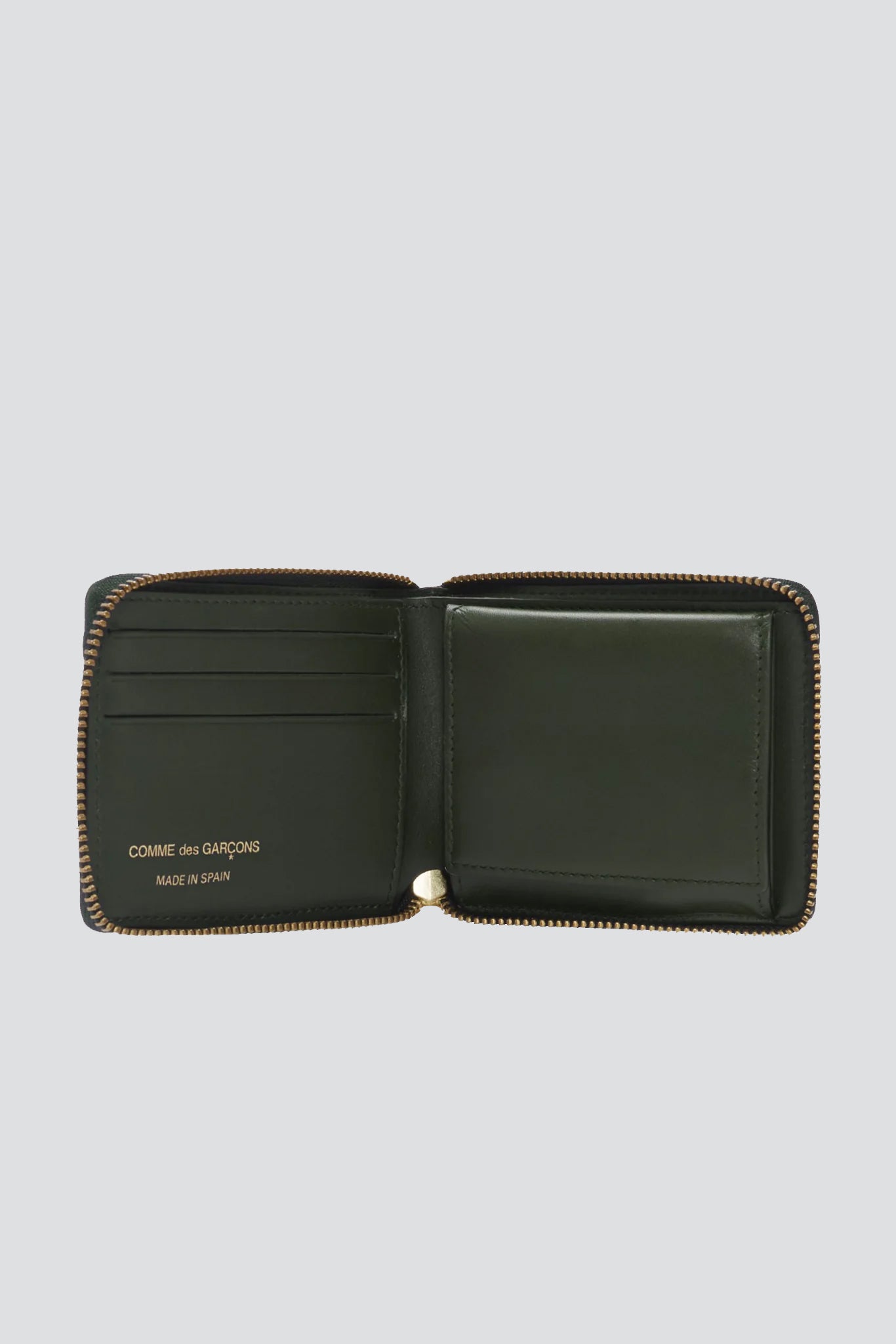 Comme des Garcons SA7100MI Colour Inside Wallet Black/Blue in Leather with  Gold-tone - US