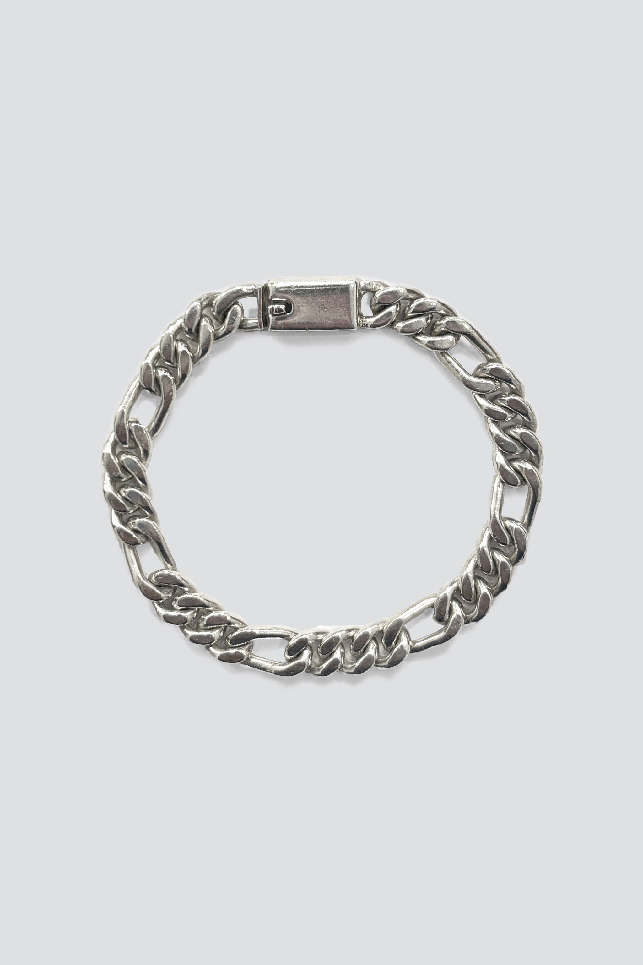 Sterling Silver Heavy Figaro Bracelet