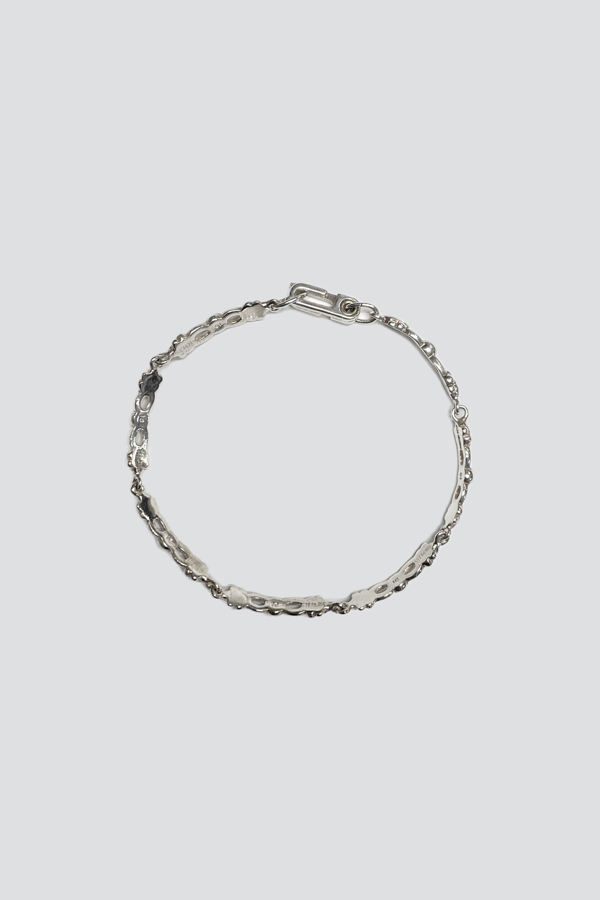 Sterling Silver Mixed Link Bracelet