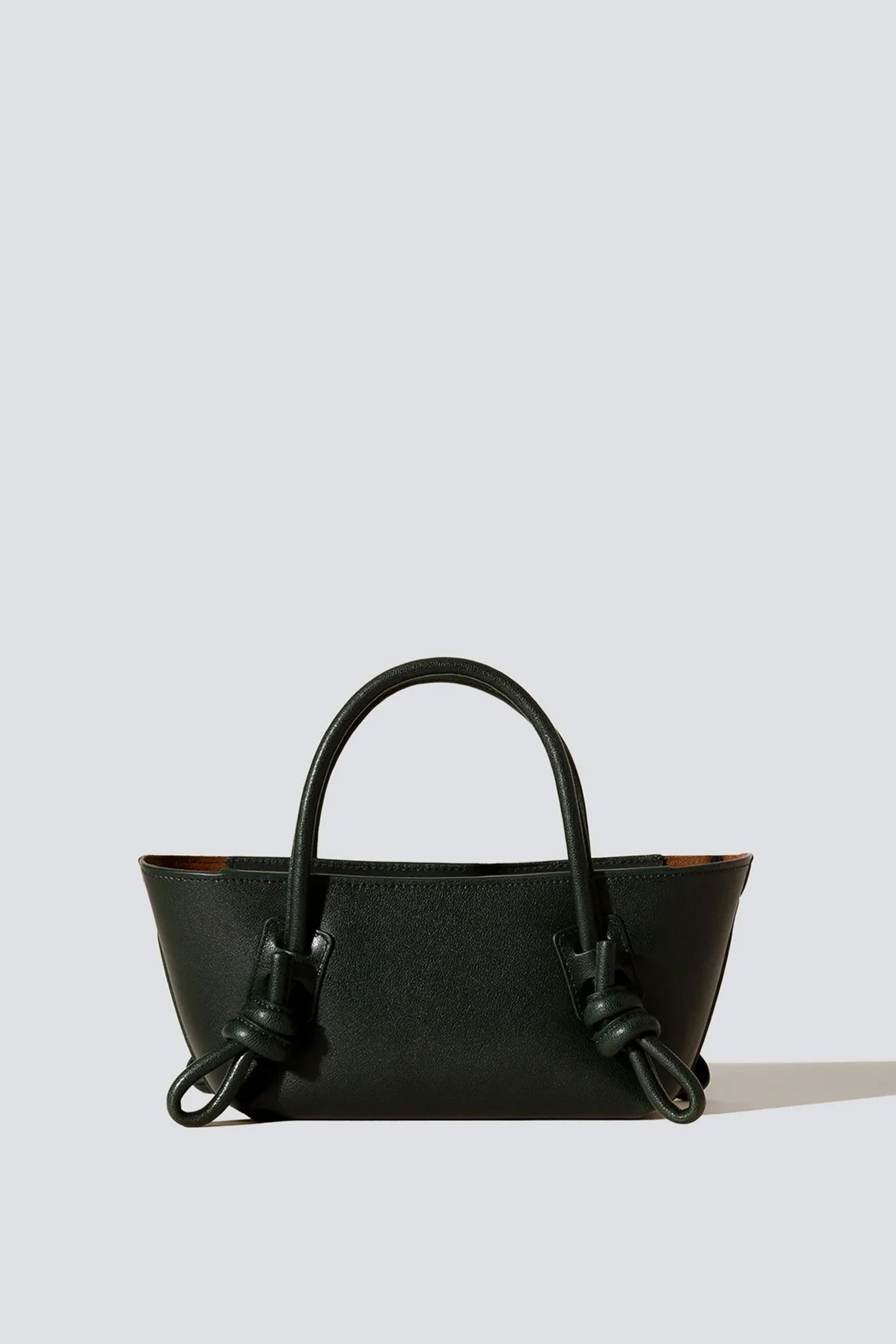 Black Leather Demi Lune Shopper - Assembly New York