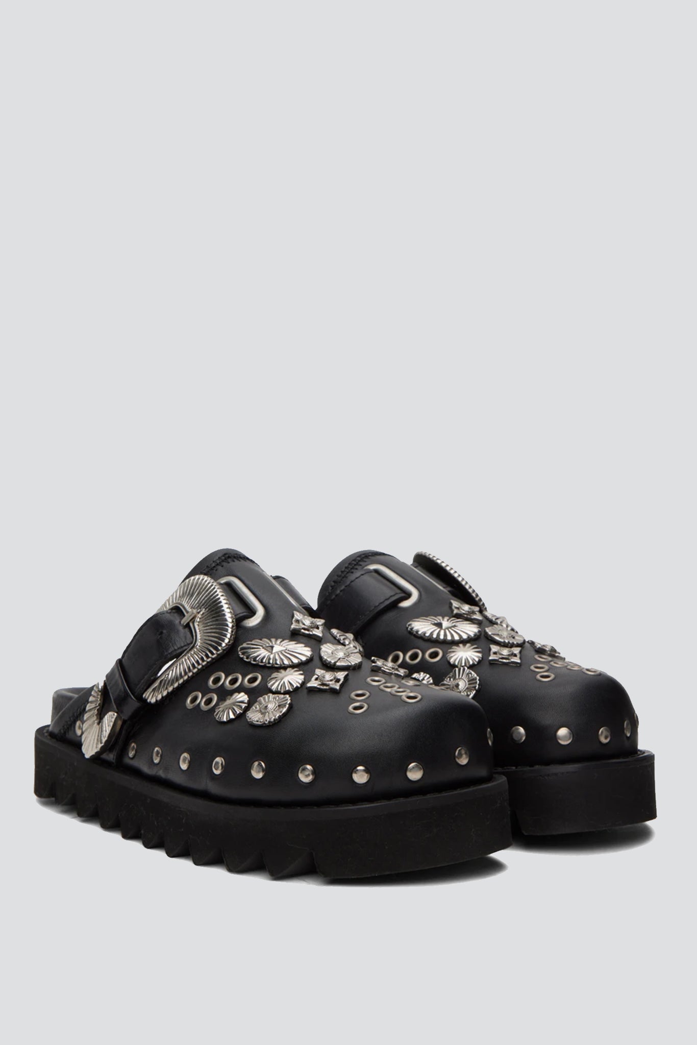 Black Metal Sabot Loafer - Assembly New York | Assembly New York