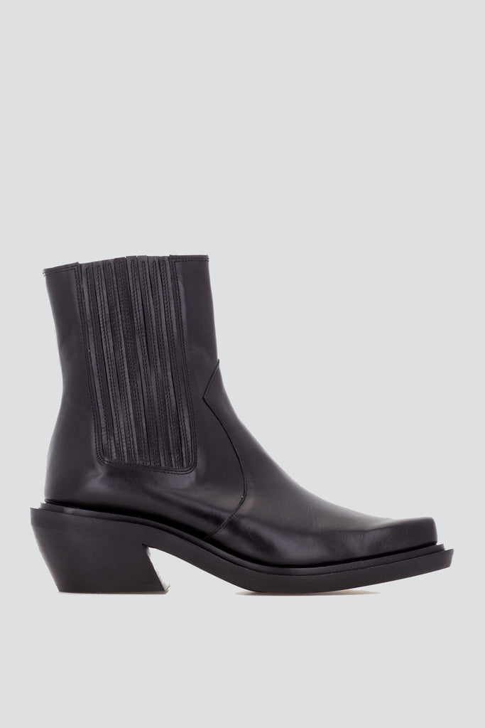 Black Leather Ranch Boot - Assembly New York | Assembly New York