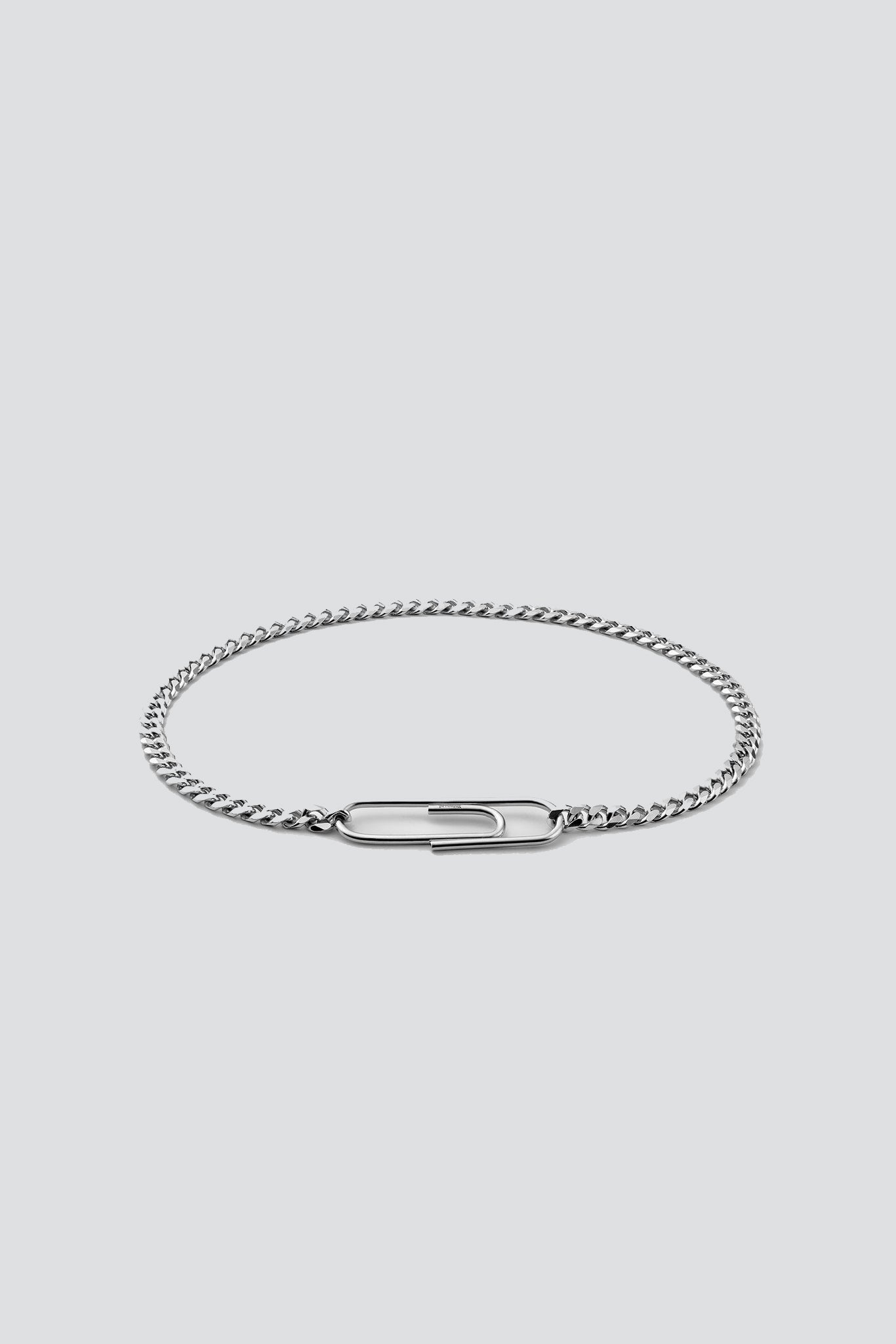 Sterling Silver Cuban Link Paper Clip Bracelet