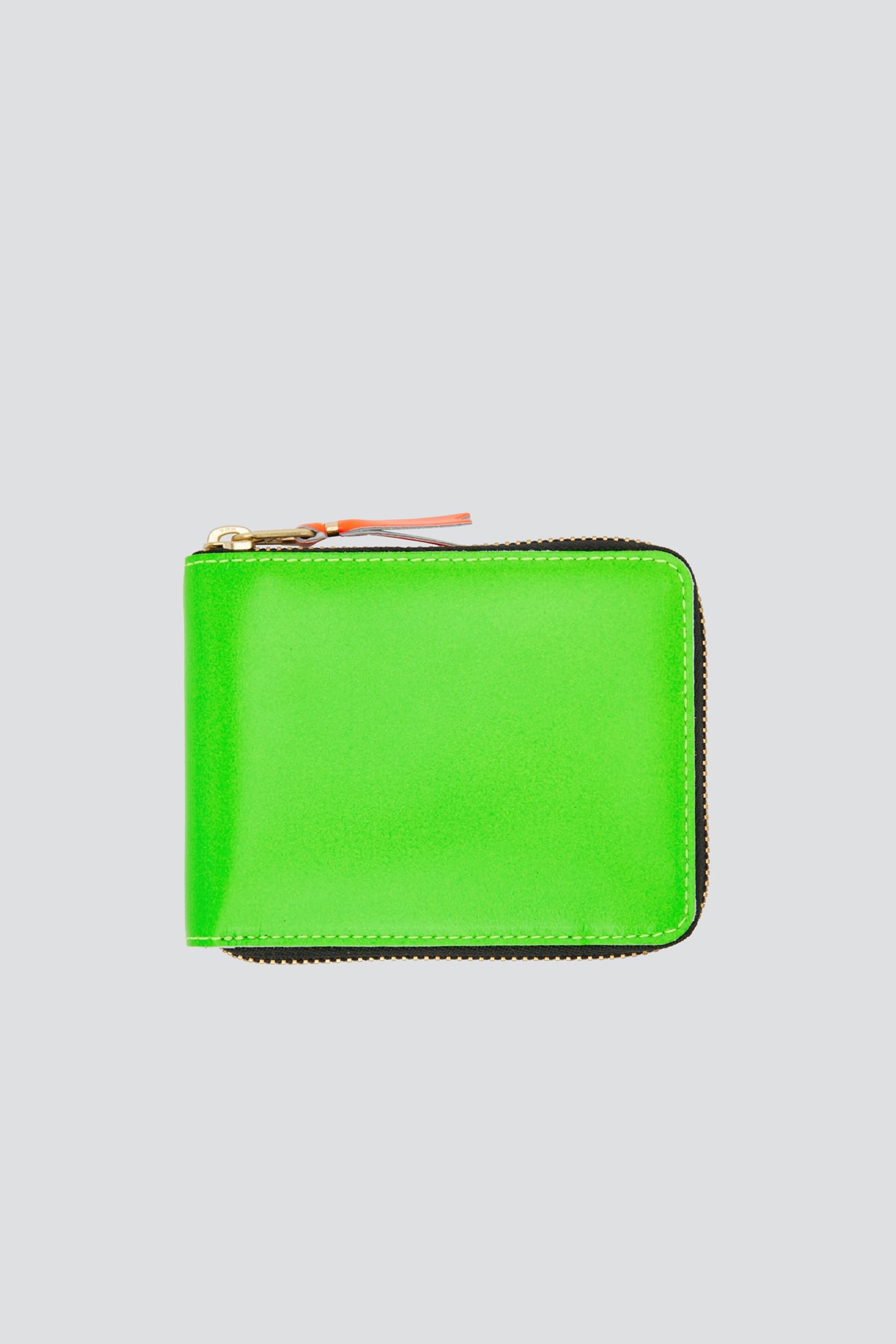 Light Orange/Blue Fluo Squares Zip Wallet