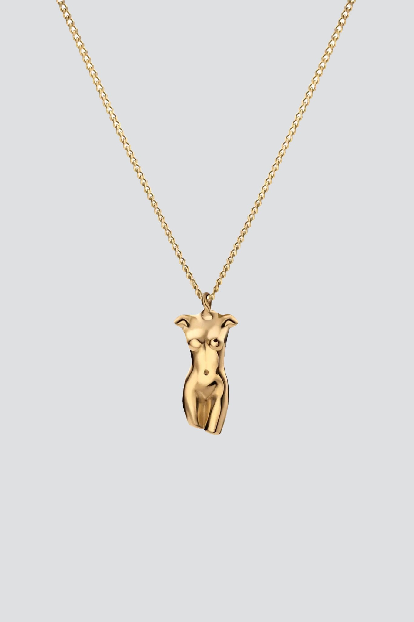 Gold Vermeil Femme Pendant Necklace